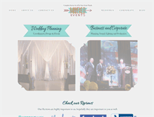Tablet Screenshot of mayfieldevents.com
